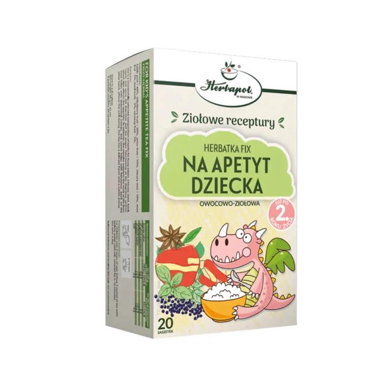 Herbapol Na Apetyt Dziecka, ceai fix de fructe și plante, după 2 ani, 20 plicuri — preț și oferte