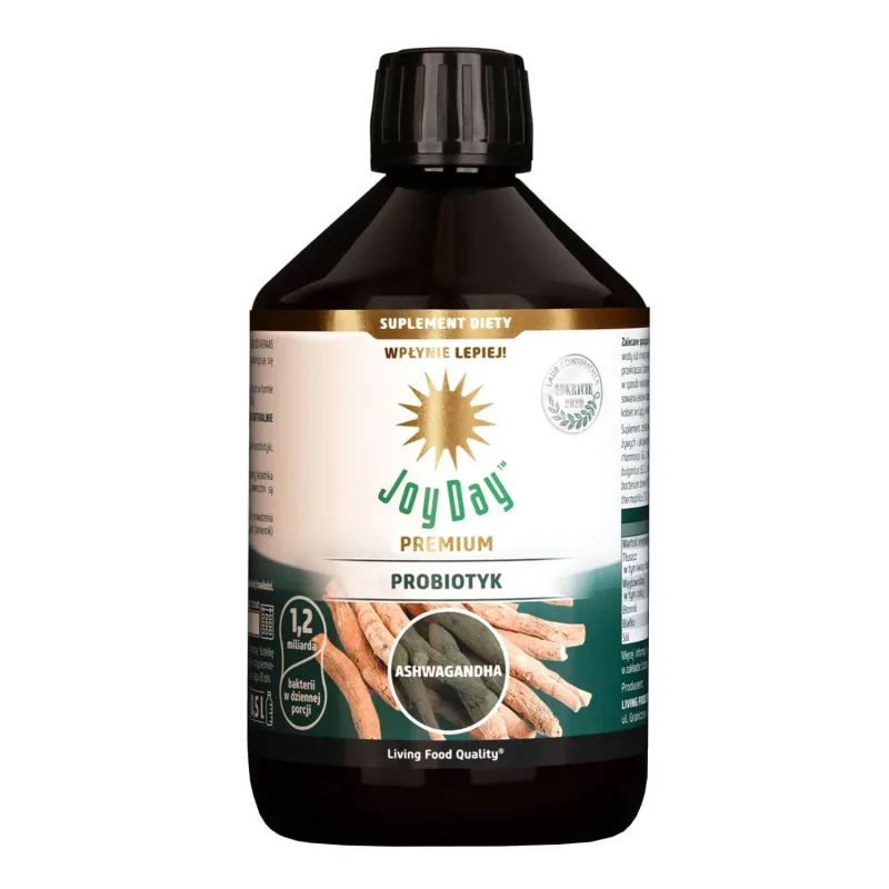 Joy Day Premium Probiotic, Ashwagandha, băutură organică, 500 ml — preț și oferte
