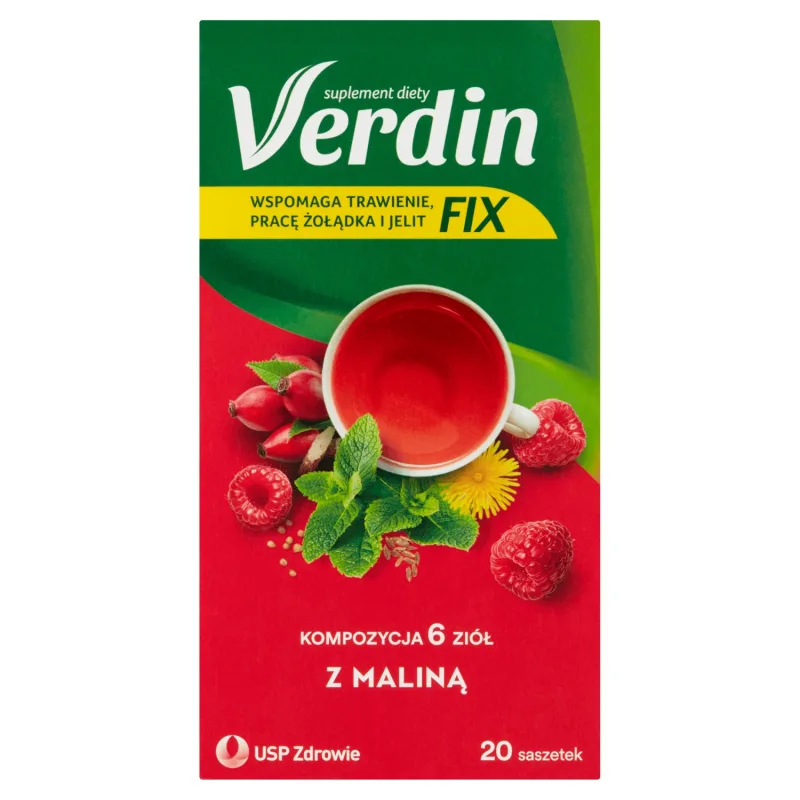 Verdin Fix cu zmeură, 20 plicuri USP — preț și oferte