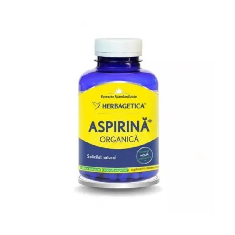 Aspirina organica, 120 capsule, Herbagetica — preț și oferte