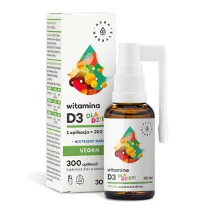 Aura Herbals Vitamina D3 pentru copii Vegan, aerosol, 30 ml