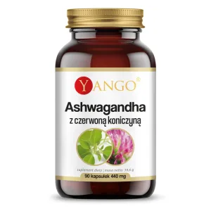 Yango Ashwagandha cu trifoi roșu, 90 capsule