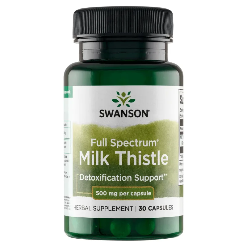 Swanson Full Spectrum Milk Thistle, ciulin de lapte, 30 capsule — preț și oferte