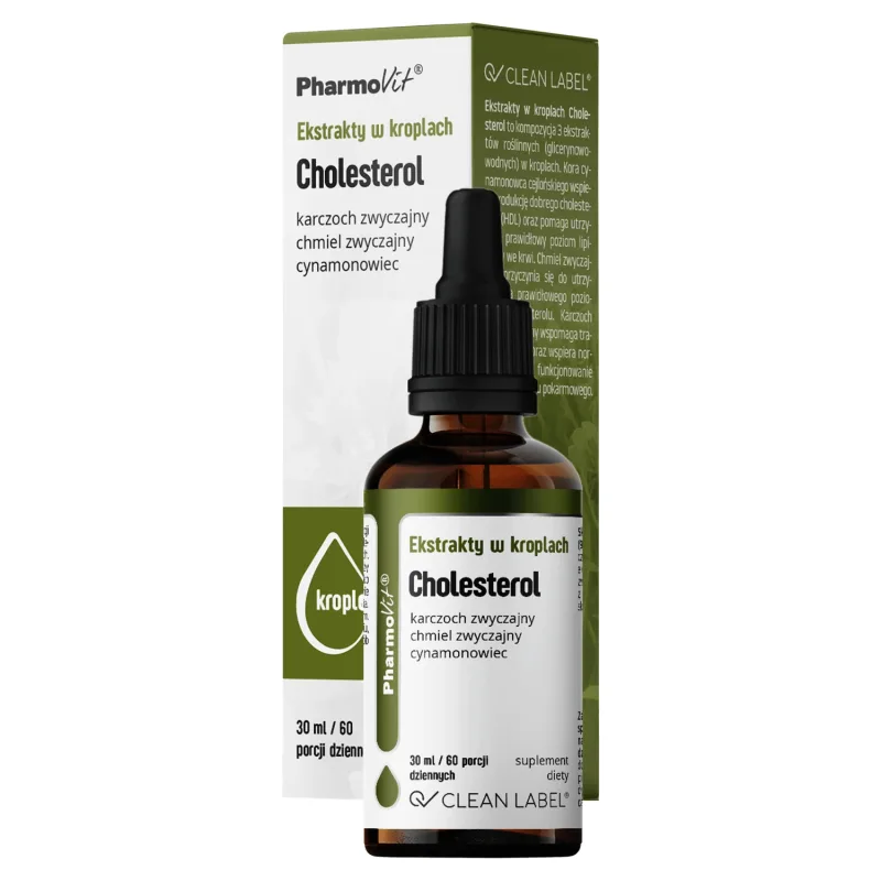 Extracte PharmoVit în picături Colesterol, 30 ml — preț și oferte