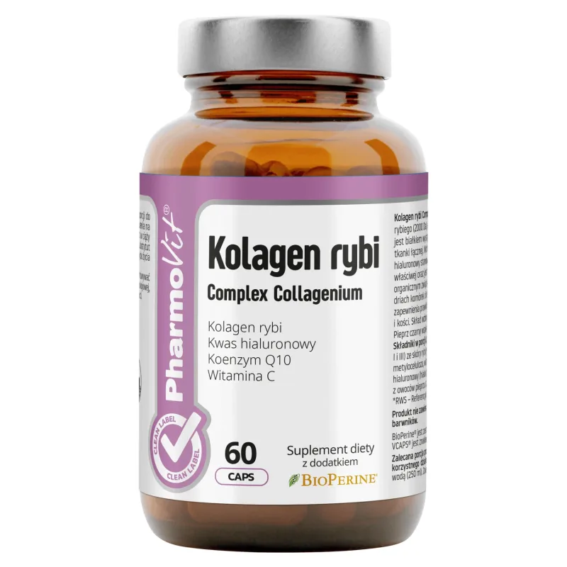 PharmoVit Fish Collagen Complex Collagenium, 60 capsule — preț și oferte
