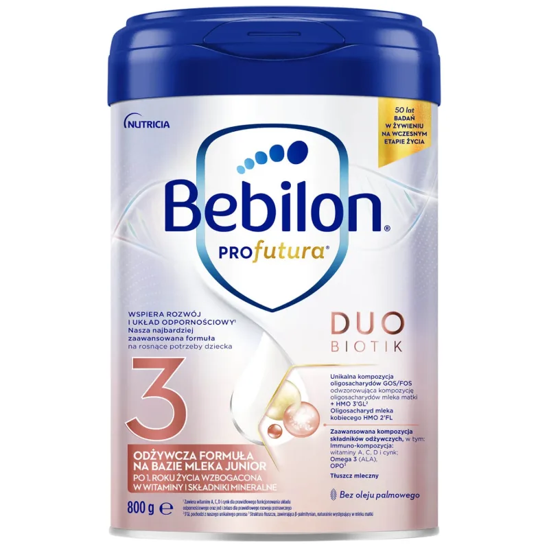 Bebilon Profutura DuoBiotik 3, formulă nutritivă pe bază de lapte, după 1 an, 800 g — preț și oferte