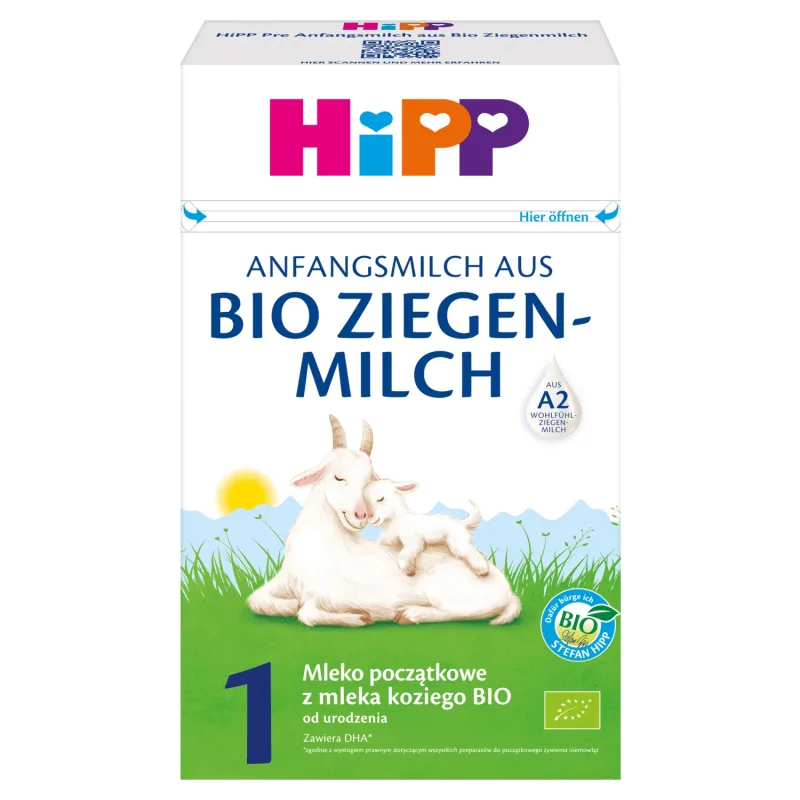 HiPP 1 Bio, lapte organic de capră pentru sugari, de la naștere, 400 g — preț și oferte