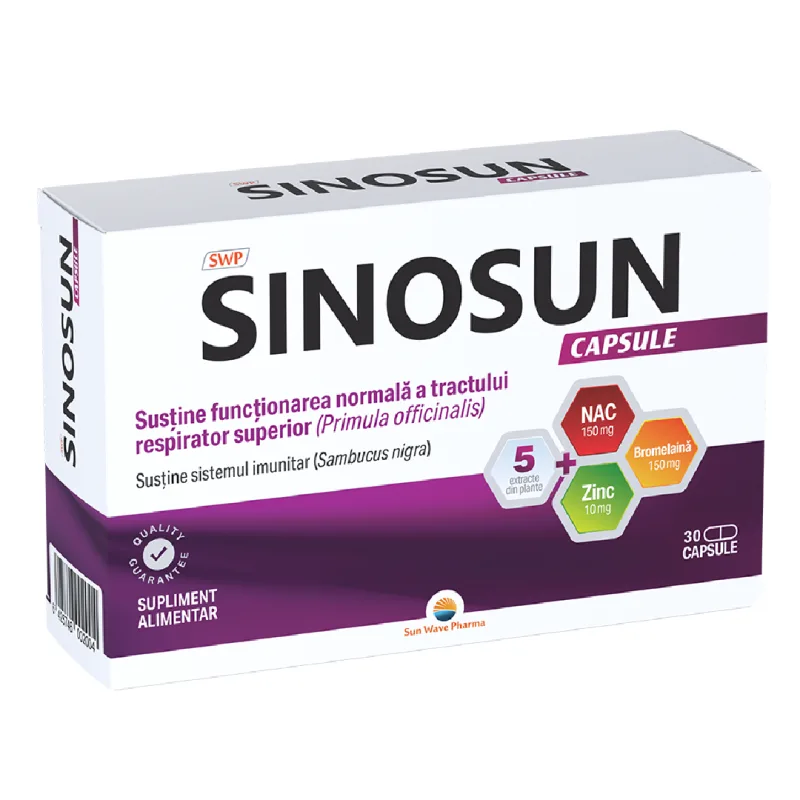 Sinosun, 30 capsule, Sun Wave Pharma — preț și oferte