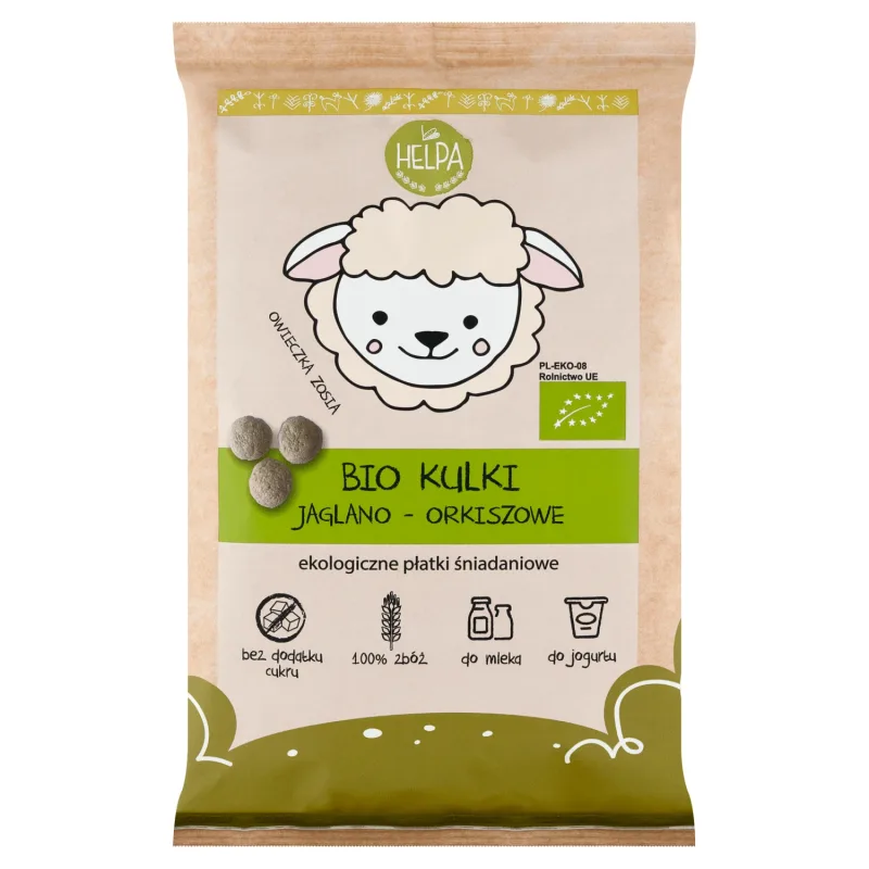 Helpa Bio Balls, cereale organice pentru micul dejun din miel și spelt, 160 g — preț și oferte