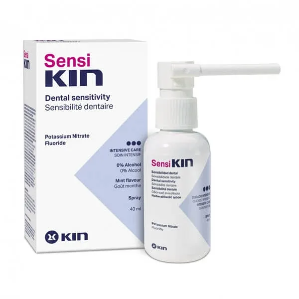 Kin Sensi, spray pentru dinți hipersensibili, aromă de mentă, fără alcool, 40 ml — preț și oferte