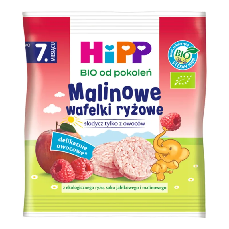 HiPP Rice Krispies Bio, zmeură, după 8 luni, 30 g — preț și oferte