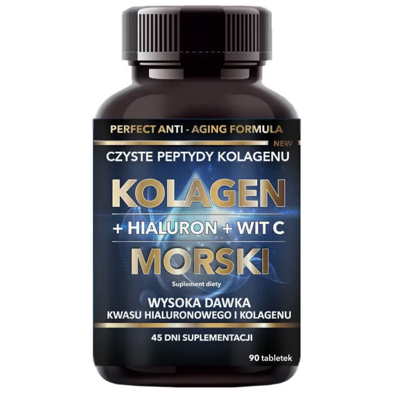 Colagen marin Intenson + hialuron + vitamina C, 90 comprimate — preț și oferte