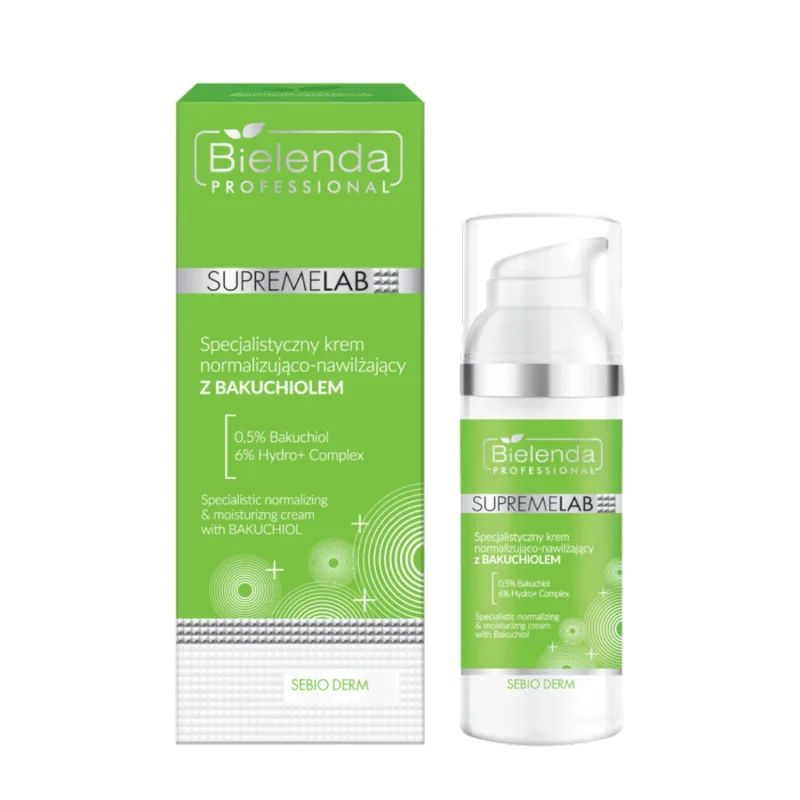 Bielenda Professional SupremeLAB Sebio Derm, cremă specializată normalizantă și hidratantă cu bacchio, 50 ml — preț și oferte