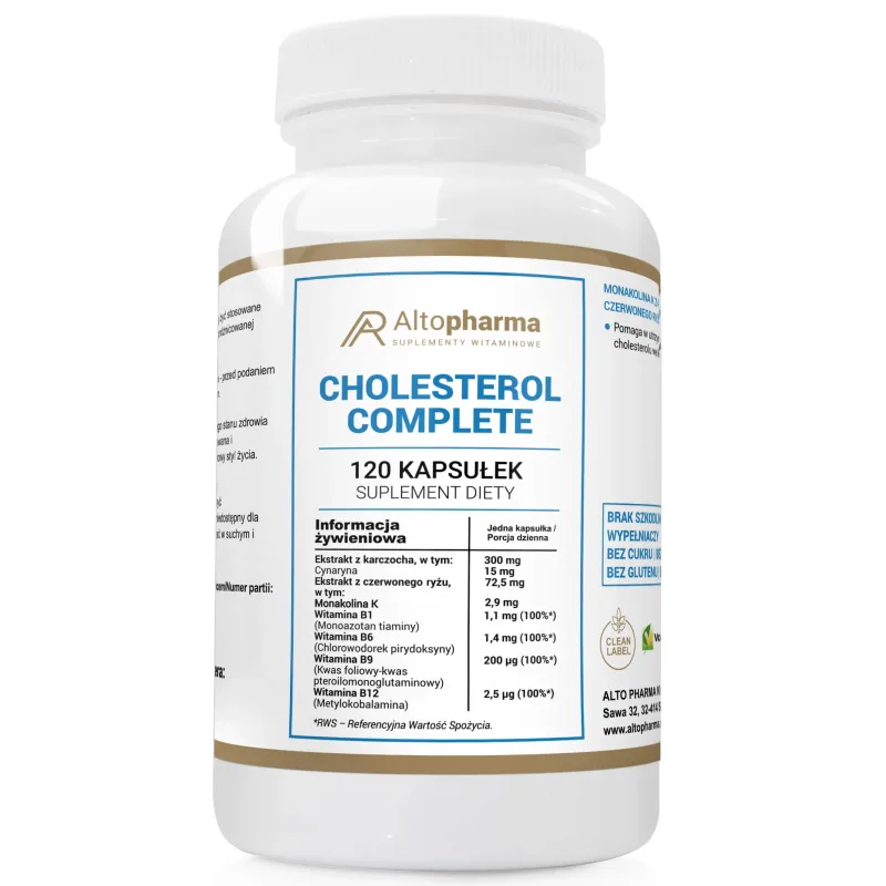 AltoPharma Cholesterol Complete, 120 capsule — preț și oferte