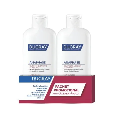 Pachet Sampon Impotriva Caderii Parului Anaphase, 200 ml + 200 ml – Ducray — preț și oferte