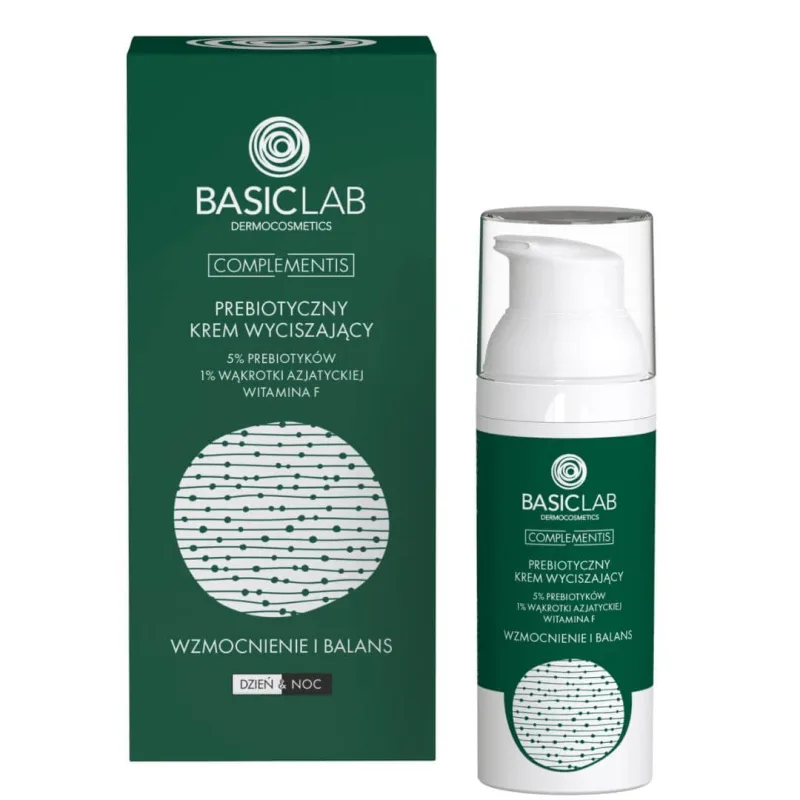 BasicLab Complementis, cremă de calmare prebiotică cu prebiotice 5%, întărire și echilibru, 50 ml — preț și oferte