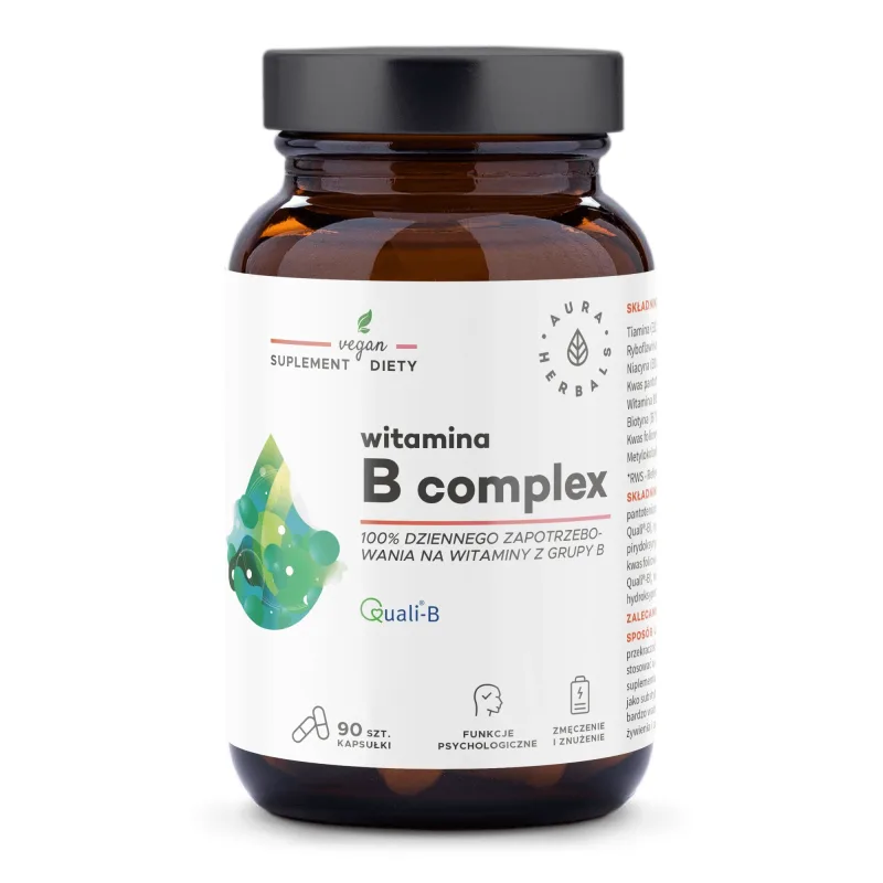 Aura Herbals Vitamina B Complex, 90 capsule — preț și oferte