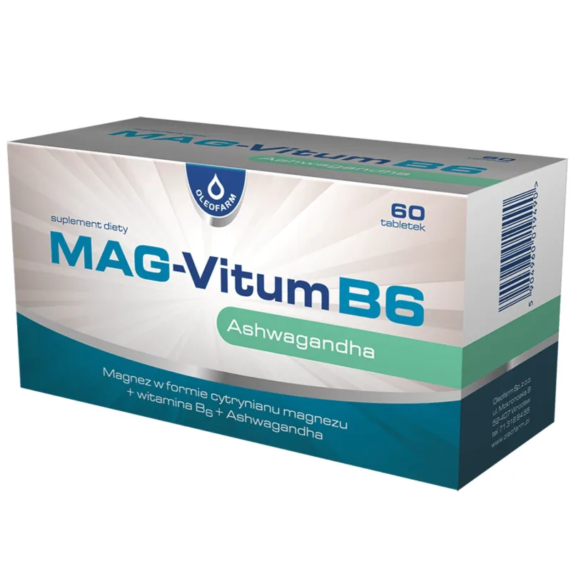 Mag-Vitum B6 Ashwagandha, 60 comprimate — preț și oferte