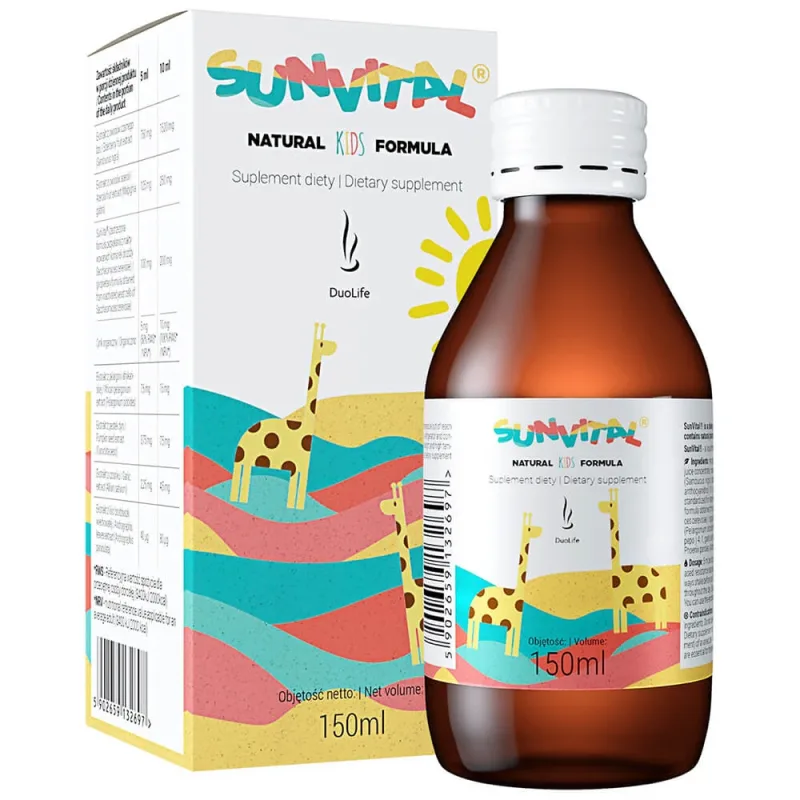 Duolife Natural Kids Formula Sunvital, sirop, 150 ml — preț și oferte