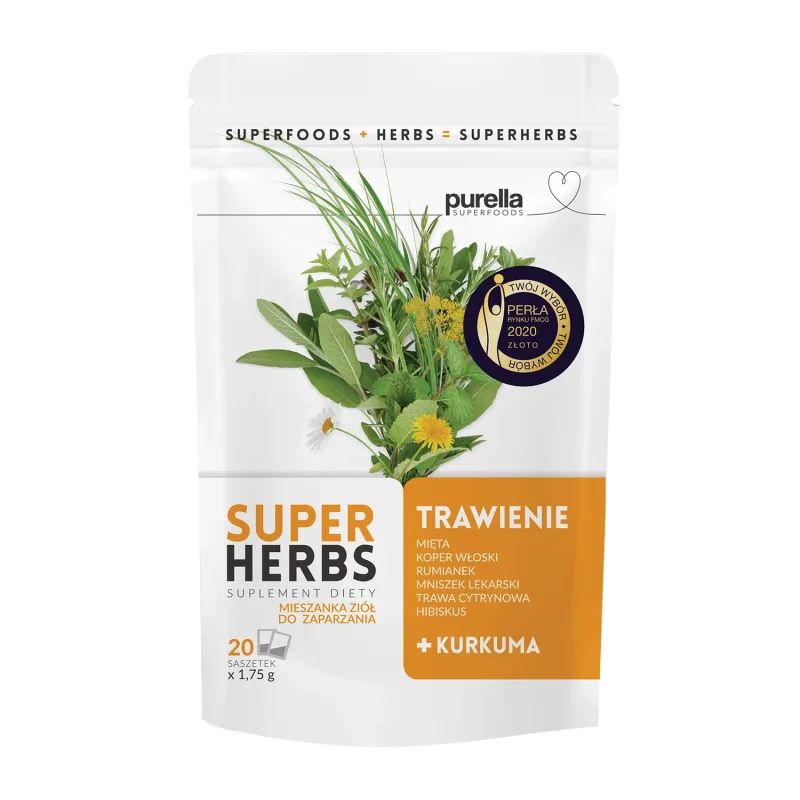 Purella Superherbs Digestie, amestec de plante, 1,75 g x 20 pliculețe — preț și oferte