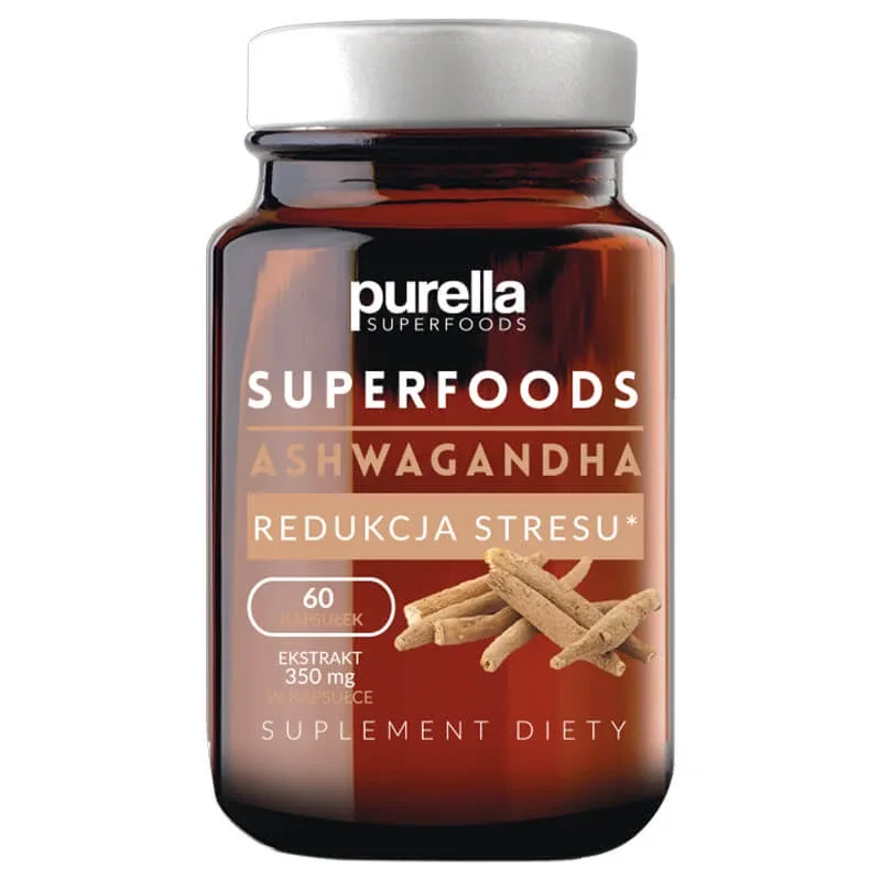 Purella Superfoods Ashwagandha Reducerea stresului, 60 capsule — preț și oferte