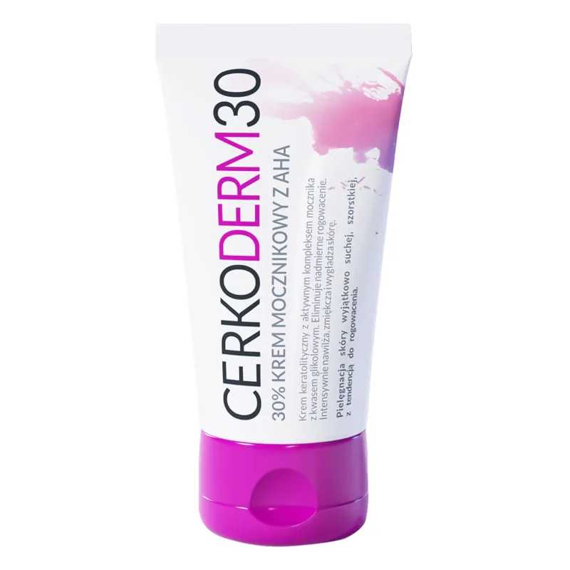 Cerkoderm 30, 30% cremă de uree cu AHA, piele extrem de uscată, aspră, cu tendință la keratoză, 50 ml — preț și oferte