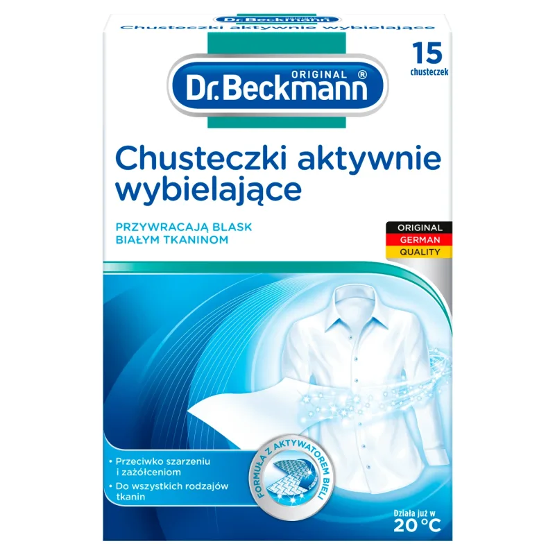 Dr. Beckmann, șervețele active de albire, 15 bucăți — preț și oferte