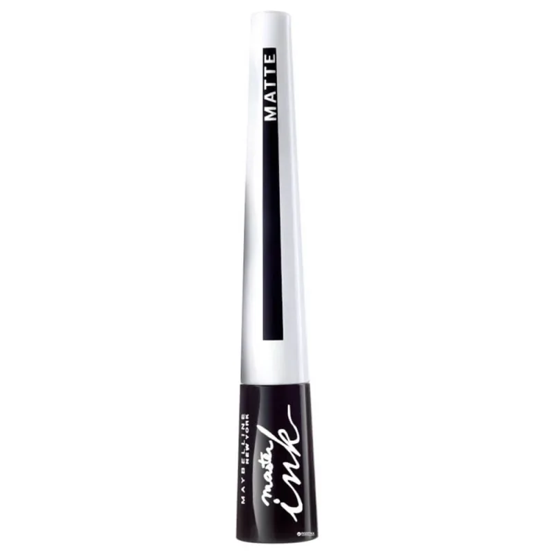 Maybelline Master Ink Matte Liner, eyeliner lichid cu aplicator, 10 Charcoal Black, 2.8 g Maybelline New York — preț și oferte