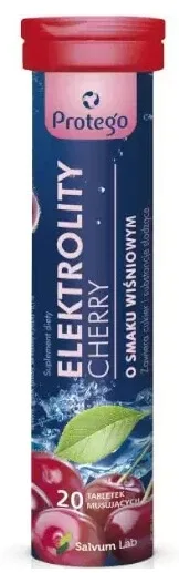 Protego Elektrolity Cherry, 20 comprimate efervescente — preț și oferte