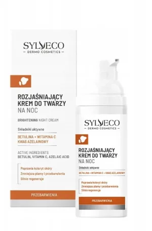 Sylveco Dermo Cremă de noapte decolorantă, 50 ml