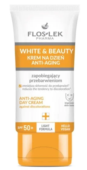 Flos-Lek Pharma White amp; Beauty Anti-Aging Cremă de zi SPF50+, 30 ml — preț și oferte