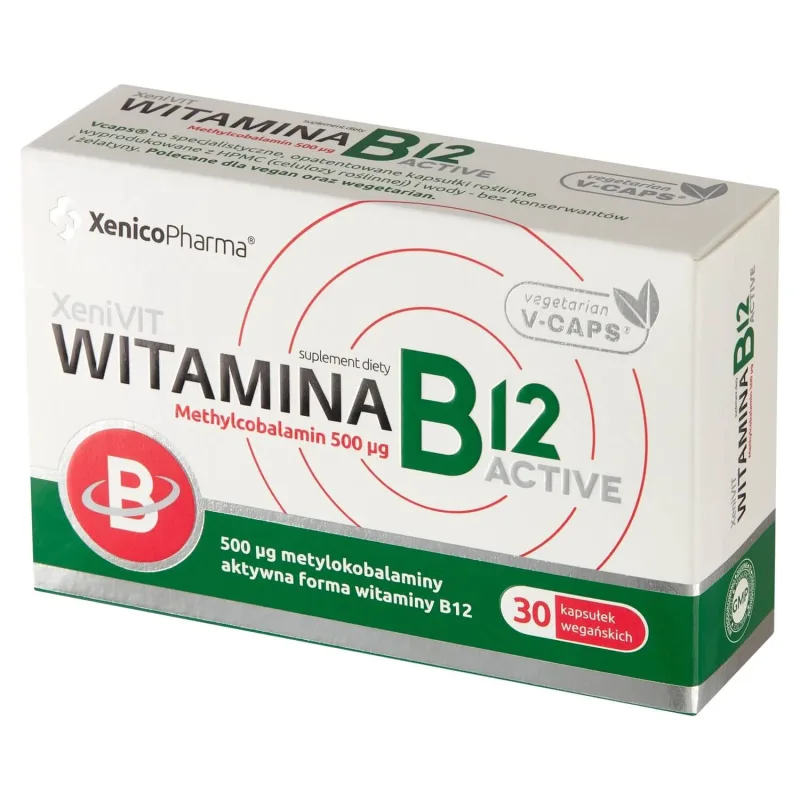 Vitamina B12 Metilcobalamină activă 500 mcg, 30 capsule — preț și oferte