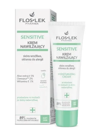 Flos-Lek Pharma Sensitive Cremă hidratantă pentru pielea sensibilă predispusă la alergii, 50 ml — preț și oferte