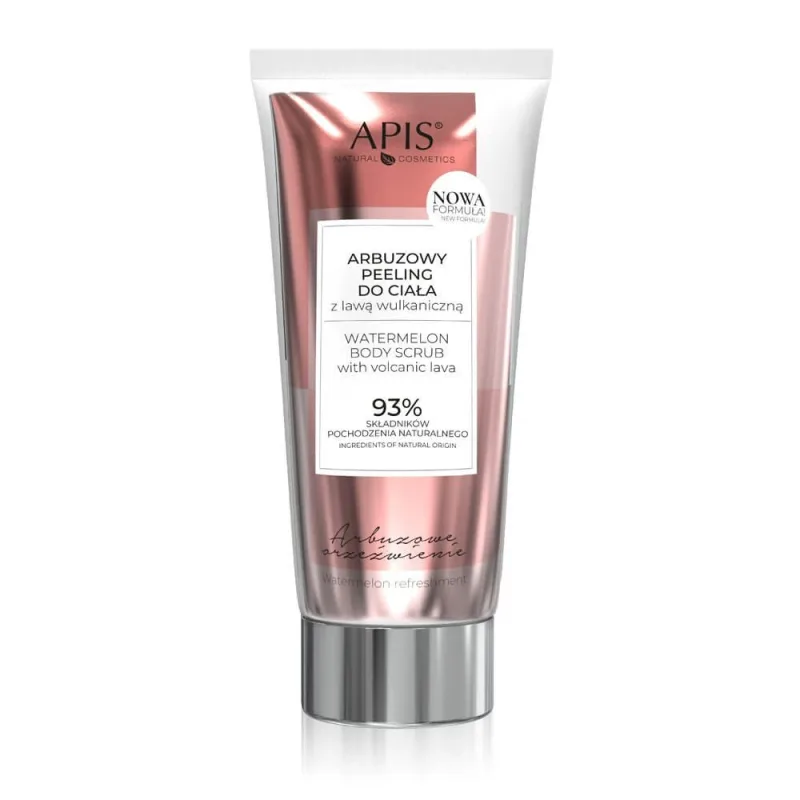 Apis Exfoliant de corp cu pepene roșu și molid cu lavă vulcanică, 200ml — preț și oferte