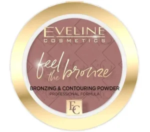 Eveline Cosmetics Feel the bronze Pudră pentru ten și contur 02 Chocolate Cake