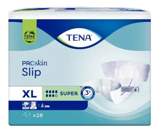 Scutece Tena Slip ProSkin super XL, 28 buc - Viață lungă! — preț și oferte