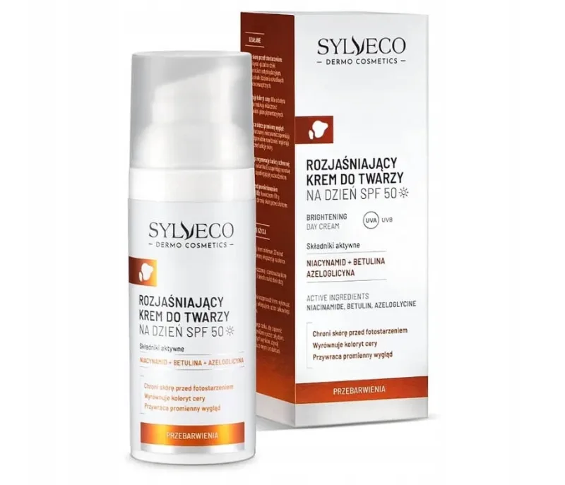Sylveco Dermo Cremă de zi decolorantă SPF 50, 50 ml — preț și oferte