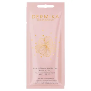 Dermika Luxury Placenta, Mască de lux anti-îmbătrânire, efect de netezire imediată, 10 ml
