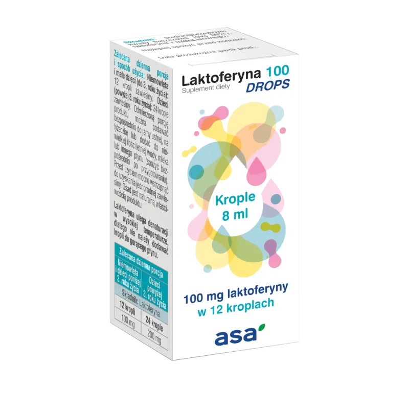 Asa Lactoferrin 100 picături, picături, 8 ml — preț și oferte
