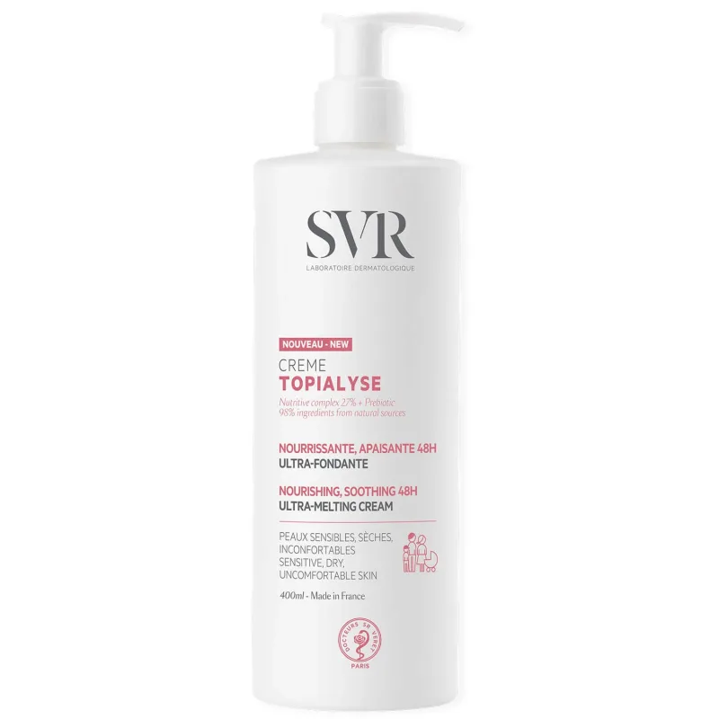 SVR Topialyse Creme, Cremă nutritivă pentru piele sensibilă și uscată, 400 ml — preț și oferte