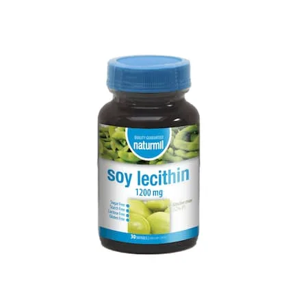 Lecitina din Soia 1200mg, 30 capsule, Naturmil — preț și oferte