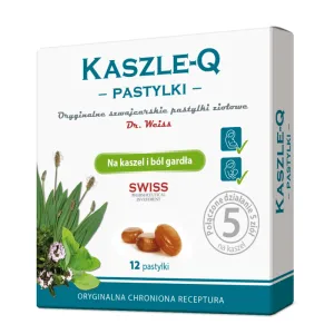 Cough-Q, pastiluțe pentru tuse și dureri de gât, 12 pastiluțe