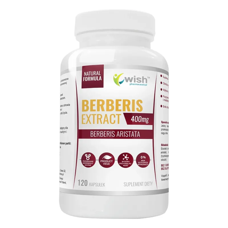 Wish Berberis Extract 400 mg, 120 capsule — preț și oferte