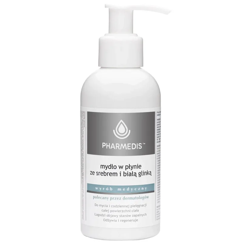 Pharmedis, săpun lichid cu argint și argilă albă, 150 ml — preț și oferte