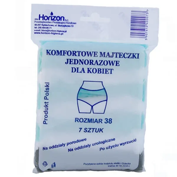 Horizon, chiloți postpartum, de unică folosință, mărimea 38, 7 buc — preț și oferte