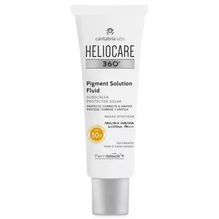 Heliocare 360 Pigment Solution SPF50+ – fluid anti-pete pentru fata 50ml CANTABRIA — preț și oferte