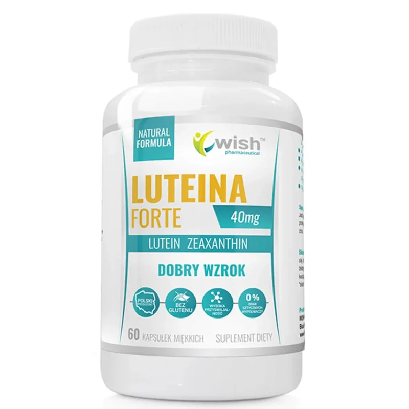 Wish Lutein Forte 40 mg, 60 capsule — preț și oferte