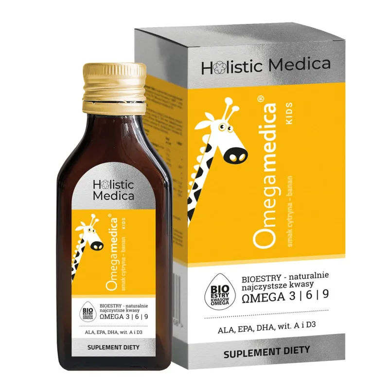 Omegamedica Kids, lichid, aromă de lămâie-banană, 100 ml — preț și oferte