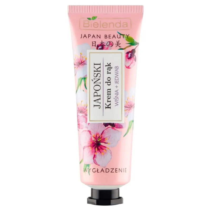 Bielenda Japan Beauty, cremă de mâini japoneză, netezitoare, cireșe + mătase, 50 ml — preț și oferte