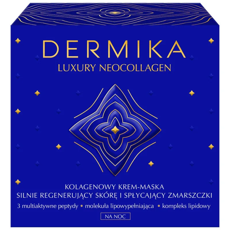 Dermika Luxury Neocollagen, mască-cremă cu colagen pentru regenerarea puternică a pielii și reducerea ridurilor, noapte, 50 ml. — preț și oferte